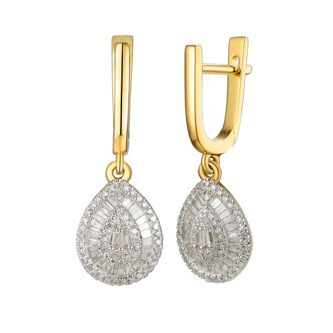 Kolczyki z diamentami (E95392 Y A)