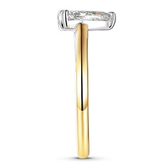 Pierścionek z diamentem laboratoryjnym (R96123 YW LGD 1.00ct)