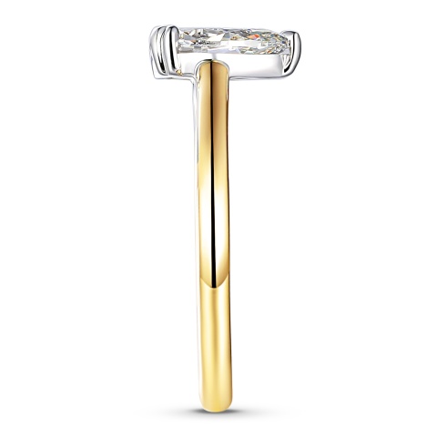 Pierścionek z diamentem laboratoryjnym (R96123 YW LGD 1.00ct)