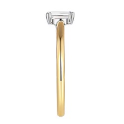 Pierścionek z diamentem laboratoryjnym (R96116 YW LGD 0,50ct) - zdjęcie: 4