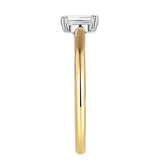 Pierścionek z diamentem laboratoryjnym (R96116 YW LGD 0,50ct)