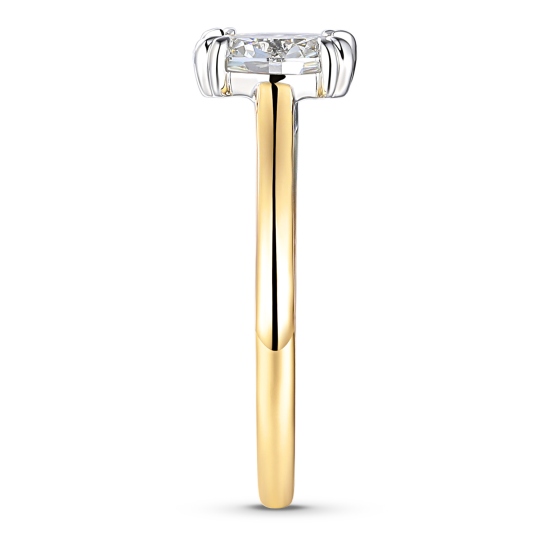 Pierścionek z diamentem laboratoryjnym (R96118 YW LGD 1,00ct)