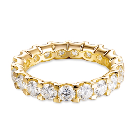 Pierscionek obrączkowy z diamentami laboratoryjnymi (R66280 Y LGD)