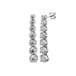 Kolczyki z diamentami laboratoryjnymi - zdjęcie: 2