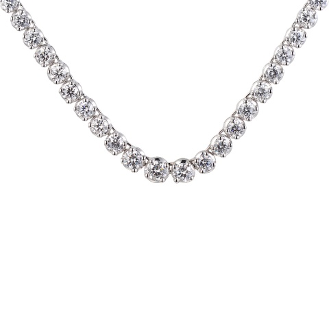 Kolia z diamentami laboratoryjnymi