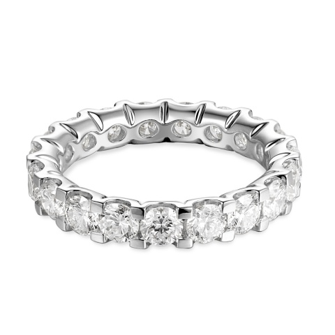 Pierścionek obrączkowy z diamentami laboratoryjnymi