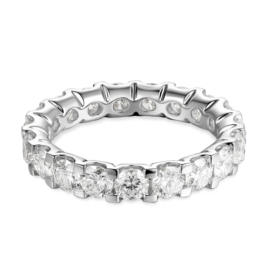 Pierścionek obrączkowy z diamentami laboratoryjnymi (R66280 W LGD)