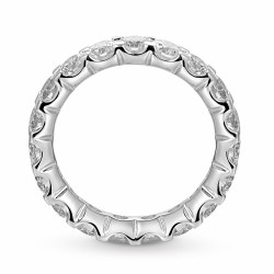 Pierścionek obrączkowy z diamentami laboratoryjnymi (R66280 W LGD) - zdjęcie: 4