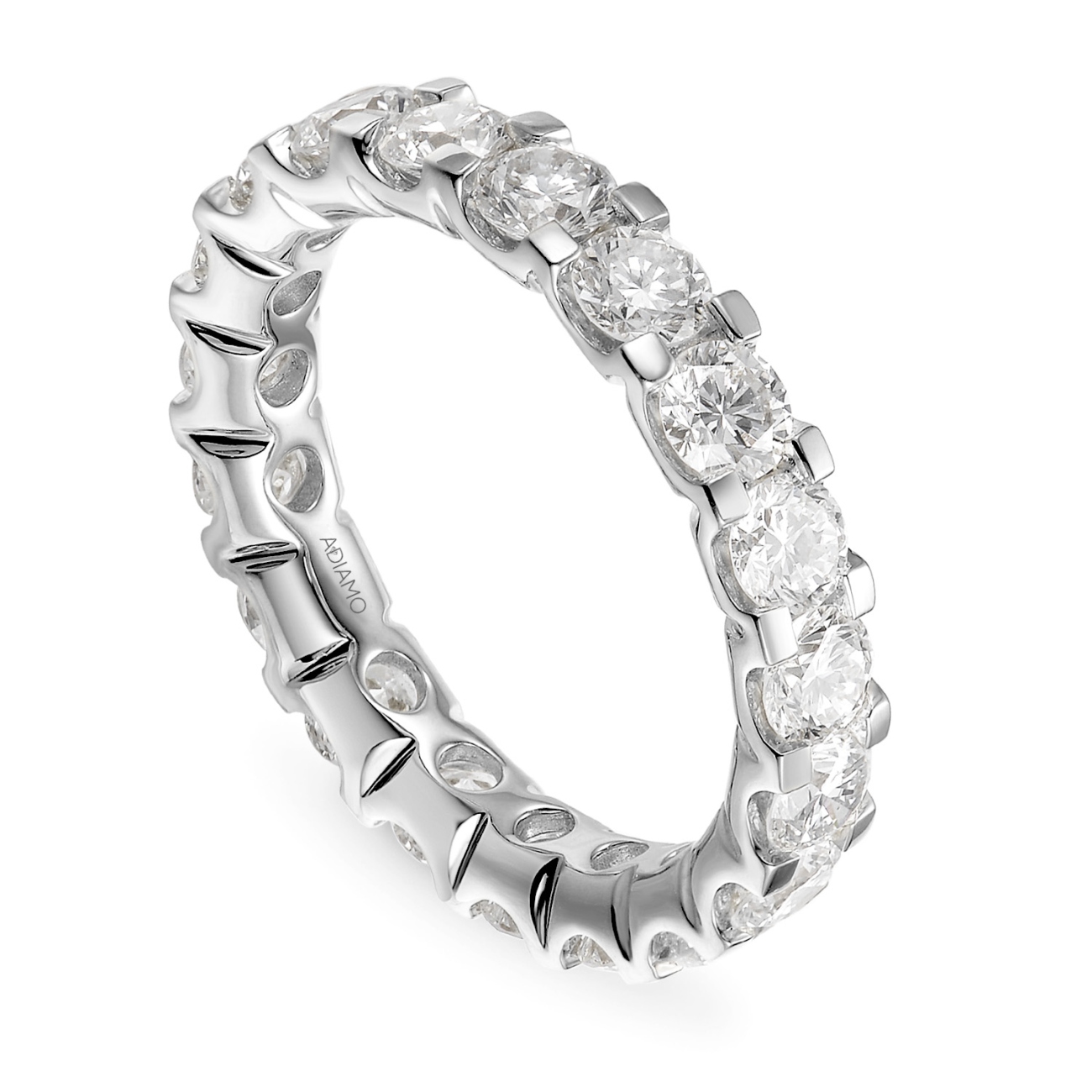 Pierścionek obrączkowy z diamentami laboratoryjnymi (R66280 W LGD)