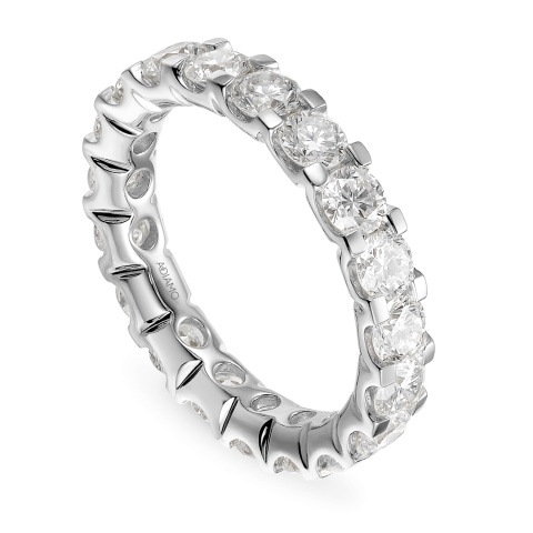 Pierścionek obrączkowy z diamentami laboratoryjnymi