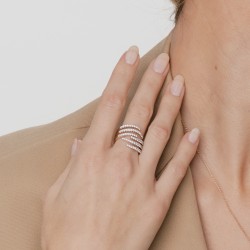 Pierścionek z diamentami laboratoryjnymi (R95178 Y LGD) - zdjęcie: 5