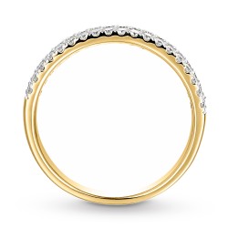 Pierścionek obrączkowy z diamentami (R62426 Y): 12 - zdjęcie: 5