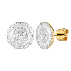 Kolczyki z diamentami (E95391 Y S)