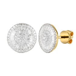 Kolczyki z diamentami (E95391 Y S) - zdjęcie: 2