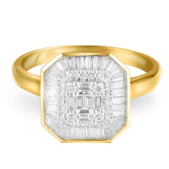 Pierścionek z diamentami (R95522 Y)
