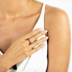 Pierścionek z czarnymi diamentami (R67883 R BD): 7 - zdjęcie: 3