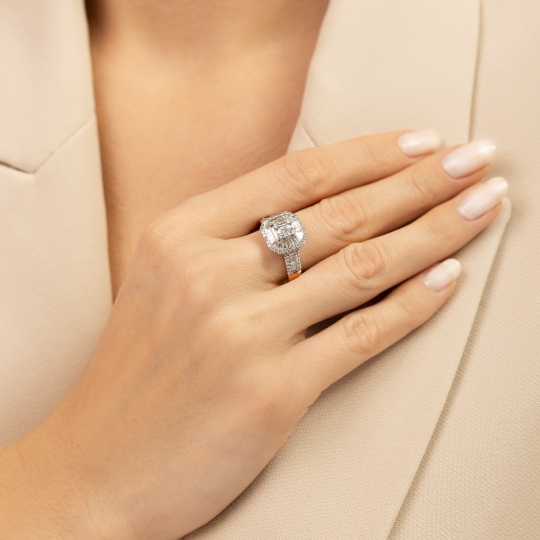 Pierścionek z diamentami (R95519 Y): 10