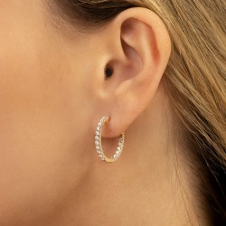 Kolczyki z diamentami (E80088 Y A M) - zdjęcie: 3