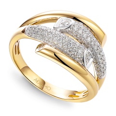 Pierścionek z diamentami (R95435 Y)