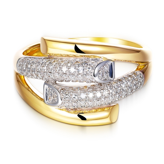 Pierścionek z diamentami (R95435 Y): 10