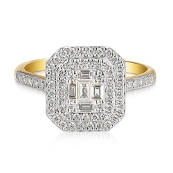 Pierścionek z diamentami (R85660 Y): 10 - zdjęcie: 4