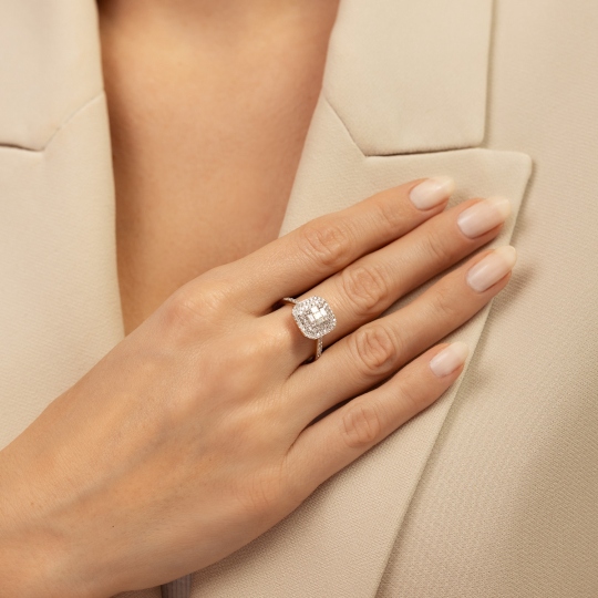 Pierścionek z diamentami (R85660 Y): 10