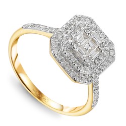 Pierścionek z diamentami (R85660 Y): 10 - zdjęcie: 2