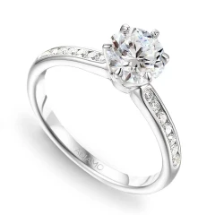 Pierścionek z diamentami laboratoryjnymi (R58831 W LGD 1,00ct)