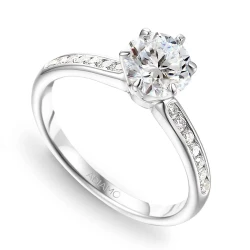 Pierścionek z diamentami laboratoryjnymi (R58831 1,00ct W LGD): 10 - zdjęcie: 2