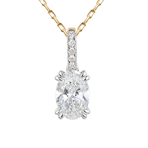 Zawieszka z diamentami laboratoryjnymi