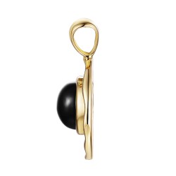 Zawieszka z czarnym agatem (P97687 Y BAG) - zdjęcie: 4