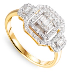 Pierścionek z diamentami (R98004 Y)