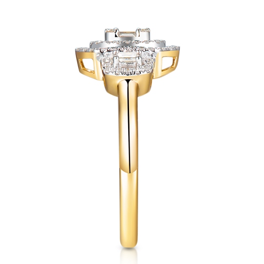 Pierścionek z diamentami (R98004 Y): 10