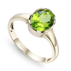 Sygnet złoty z perydotem (R97689 W PT): 24 - zdjęcie: 2