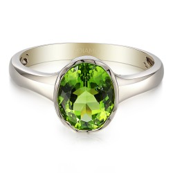 Sygnet złoty z perydotem (R97689 W PT): 18 - zdjęcie: 4