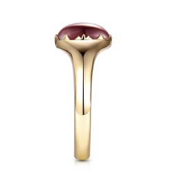 Sygnet złoty z granatem (R97688 Y GT): 17 - zdjęcie: 5