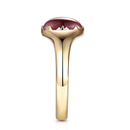 Sygnet złoty z granatem (R97688 Y GT): 17