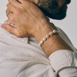 Bransoletka złota z perłami (B09786 Y PL) - zdjęcie: 3