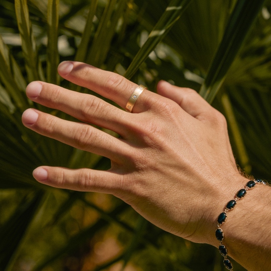 Pierścionek obrączkowy z diamentami (R97686 Y): 23