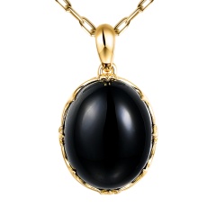 Zawieszka z czarnym agatem (P97688 Y BAG)