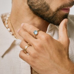 Pierścionek obrączkowy z diamentami (R97686 Y): 20 - zdjęcie: 6
