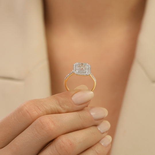 Pierścionek z diamentami (R85660 Y): 10