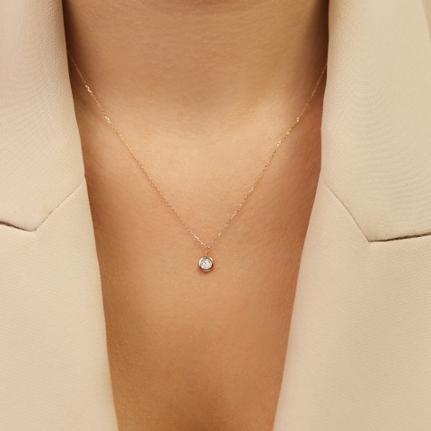 Naszyjnik z diamentami (N11775 Y)