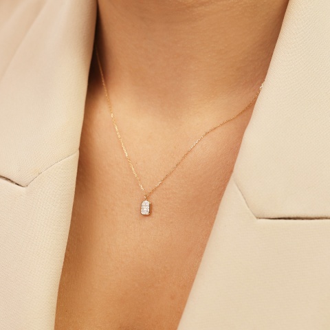 Naszyjnik z diamentami (N11777 Y)