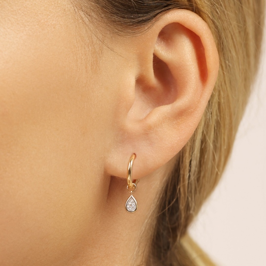 Kolczyki z diamentami (E96274 Y SW)