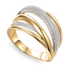 Pierścionek z diamentami (R95433 Y)