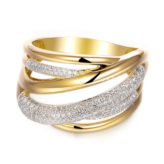 Pierścionek z diamentami (R95433 Y): 10