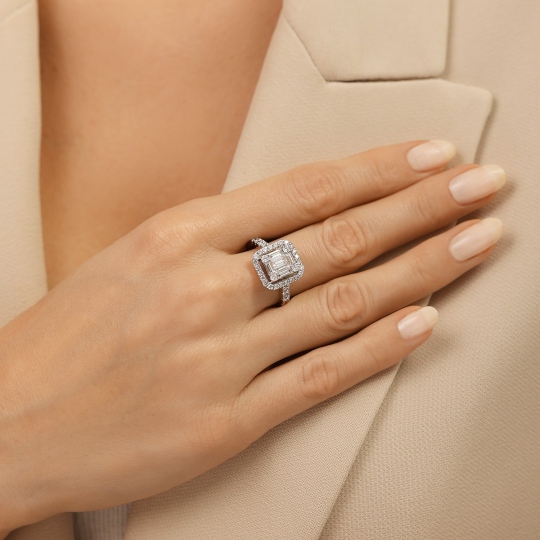 Pierścionek z diamentami (R56730 Y): 10