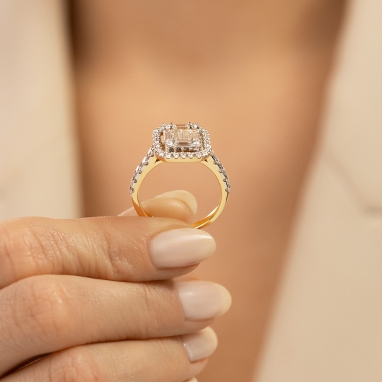 Pierścionek z diamentami (R56730 Y): 10