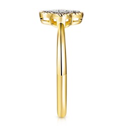 Pierścionek z czarnymi diamentami (R98900 Y BD): 10 - zdjęcie: 5